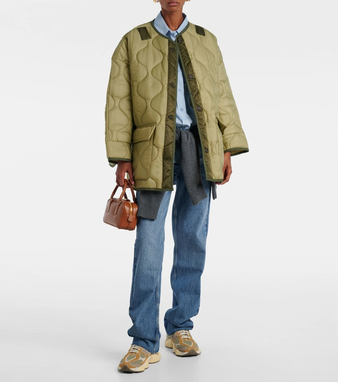 The Frankie Shop - Teddy oversized quilted jacket