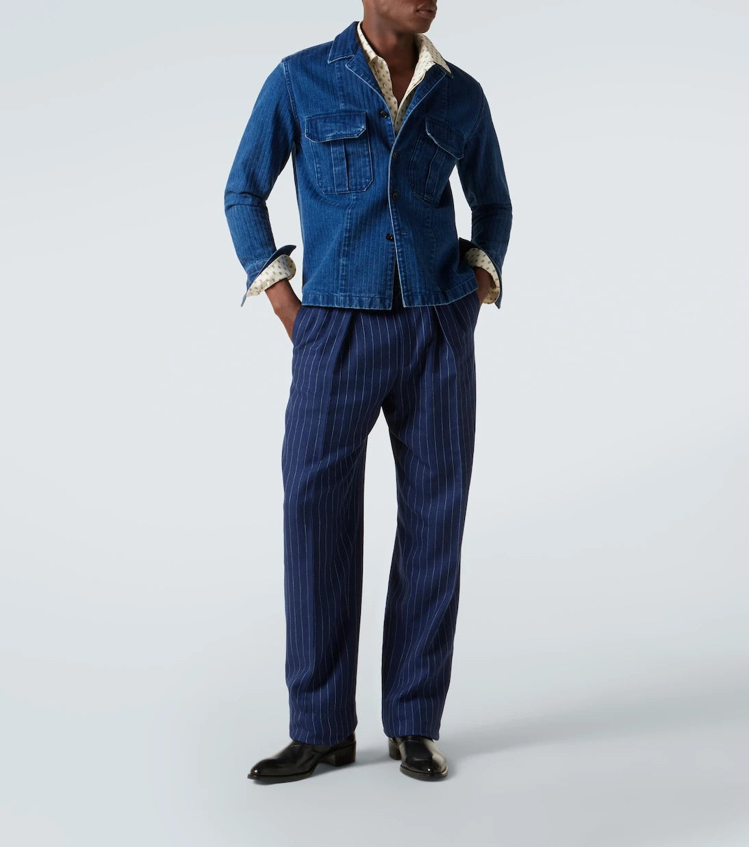 Tom Ford - Striped denim overshirt