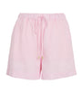 Pink Linen Cassis Shorts