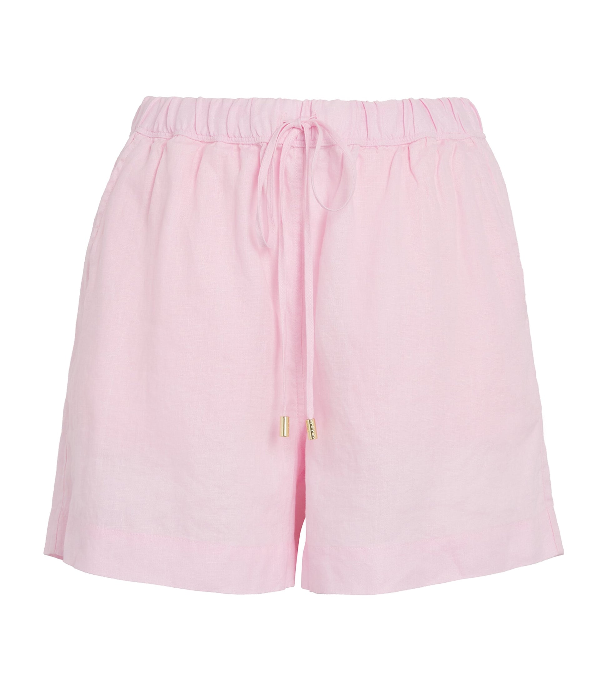 Pink Linen Cassis Shorts
