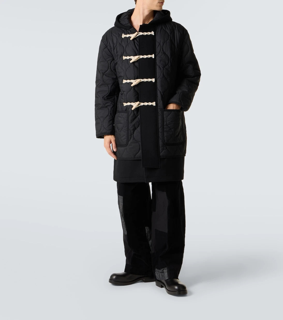 Comme des Garçons Homme - Quilted wool duffel coat