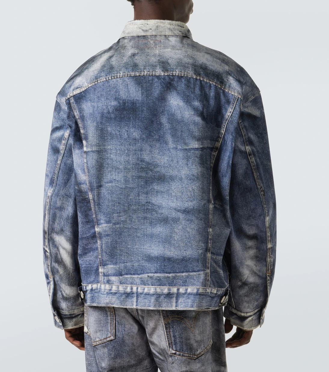 Junya Watanabe - جاكيت جينز مطبوع × Levi's®