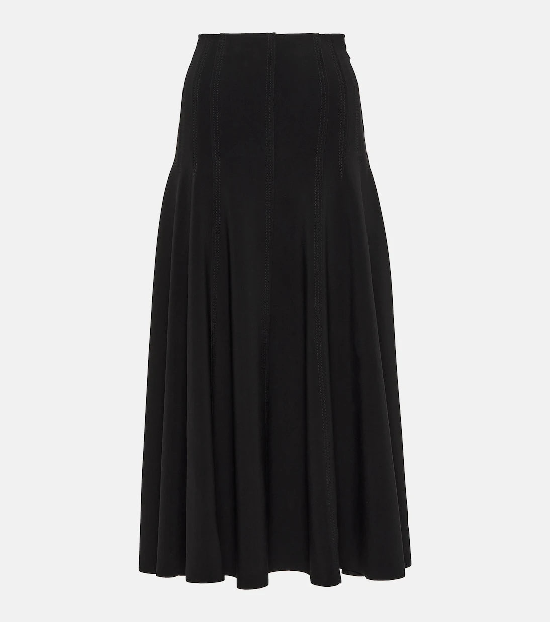 Norma Kamali - Grace high-rise jersey midi skirt