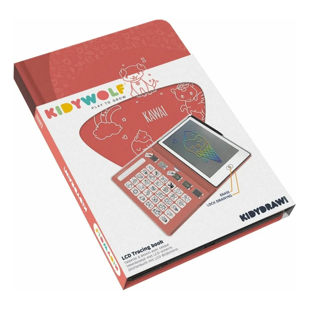 Kidywolf - Kidydraw Mini drawing board | Pink