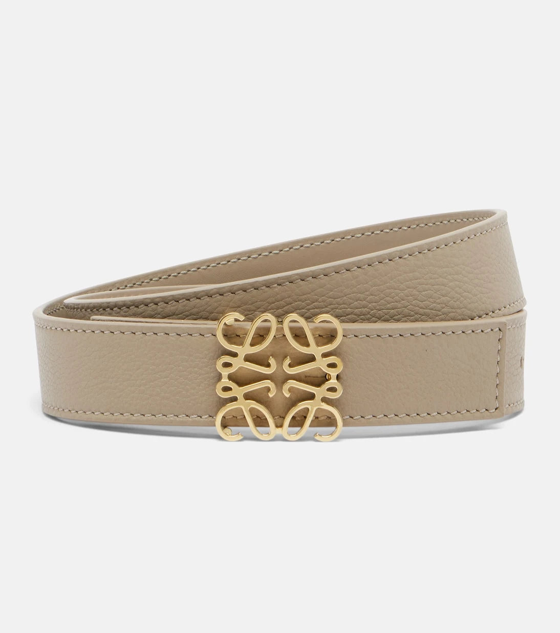 Loewe - Anagram Bombé leather belt