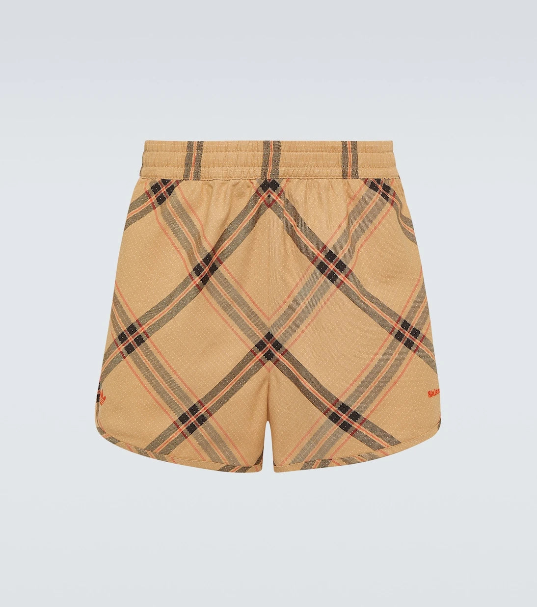 Adidas - x Wales Bonner checked cotton jacquard shorts