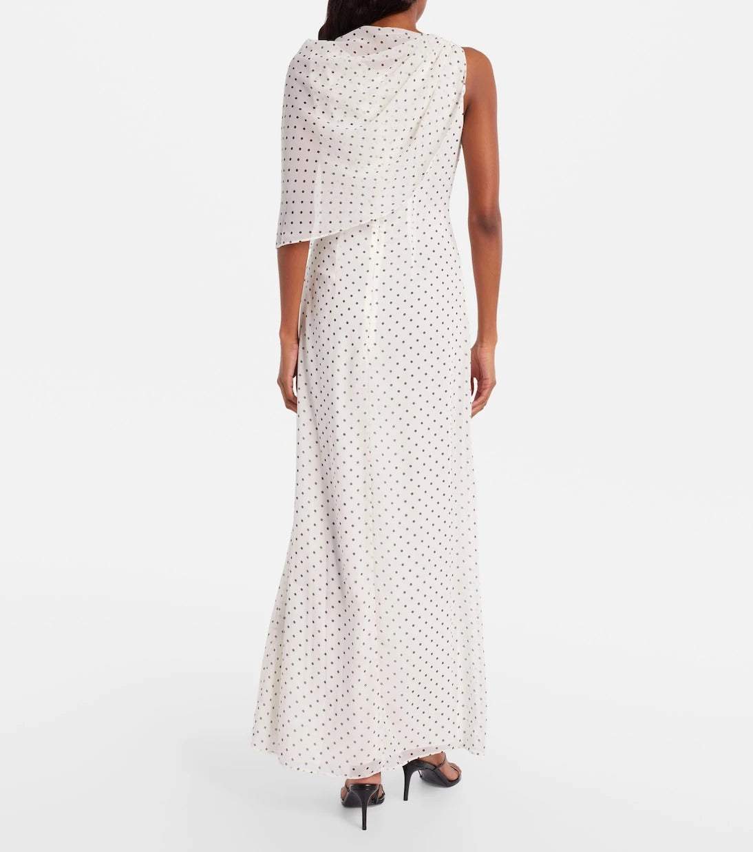 Rotate - Adela polka-dot chiffon gown
