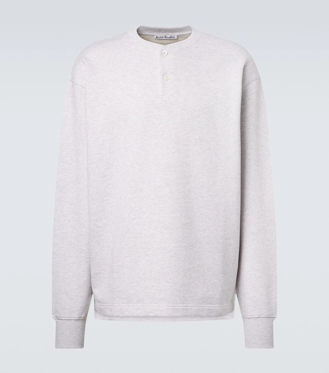 Acne Studios - Logo embroidered cotton-blend sweatshirt