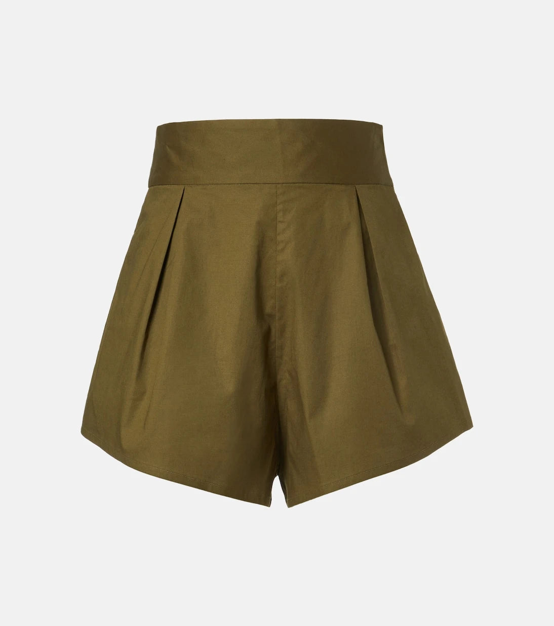 Adriana Degreas - Pleated cotton-blend shorts