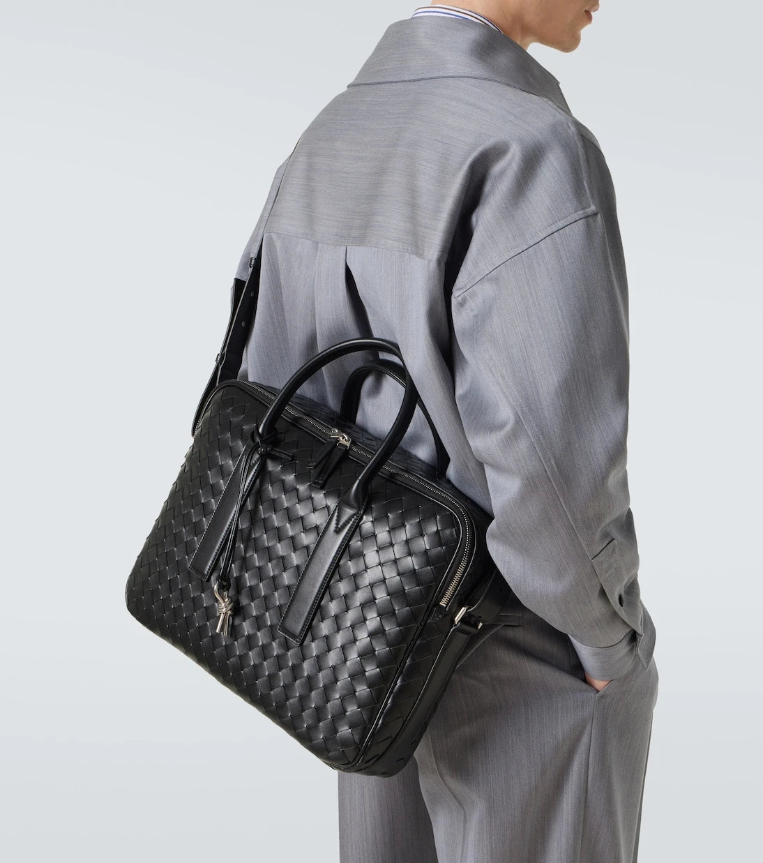 Bottega Veneta - Getaway Intrecciato leather briefcase
