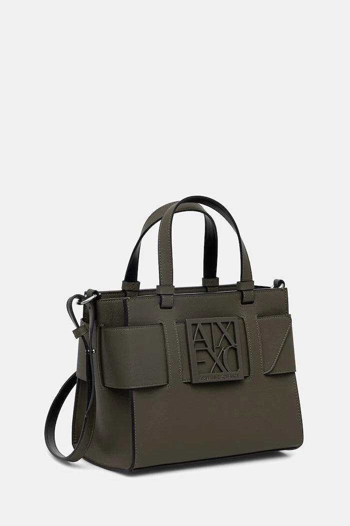 Armani Exchange kadın çantası, suni deriden