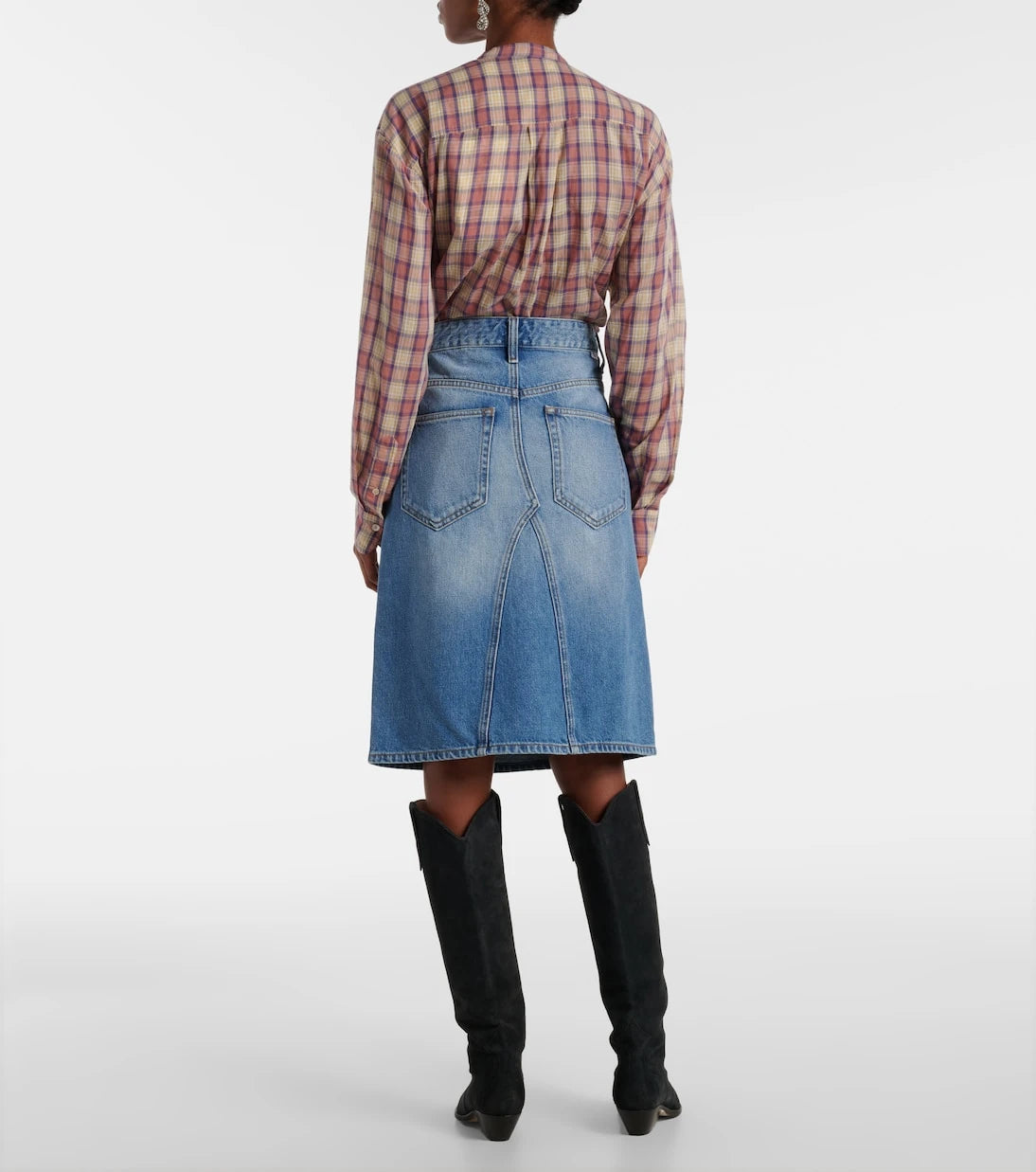 Marant Etoile - Fiali denim midi skirt