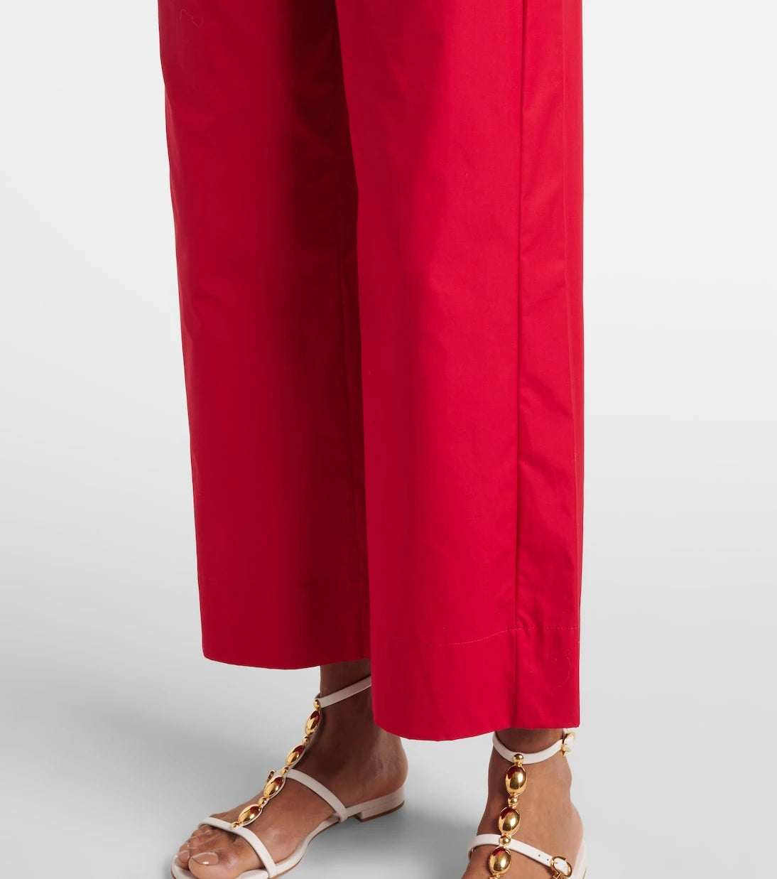 بنطلون ساق واسعة قطني "أرجينتو" من 'S Max Mara