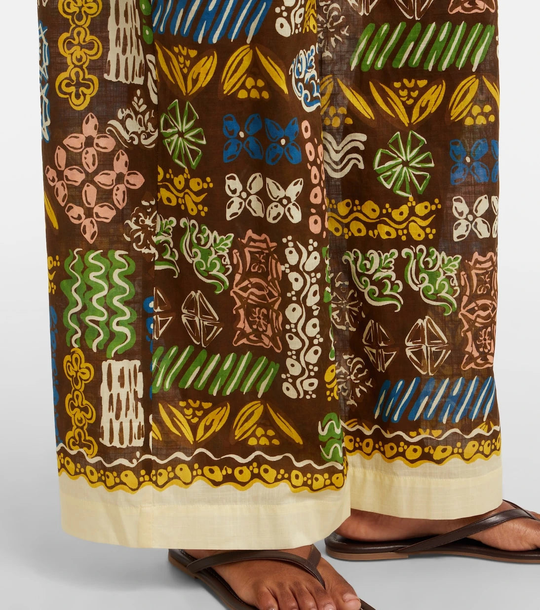 Alémais - Minnie printed cotton wide-leg pants