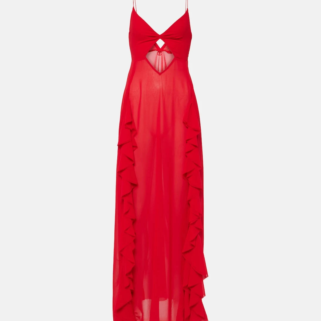 Bananhot - Isabel ruffled cutout maxi dress