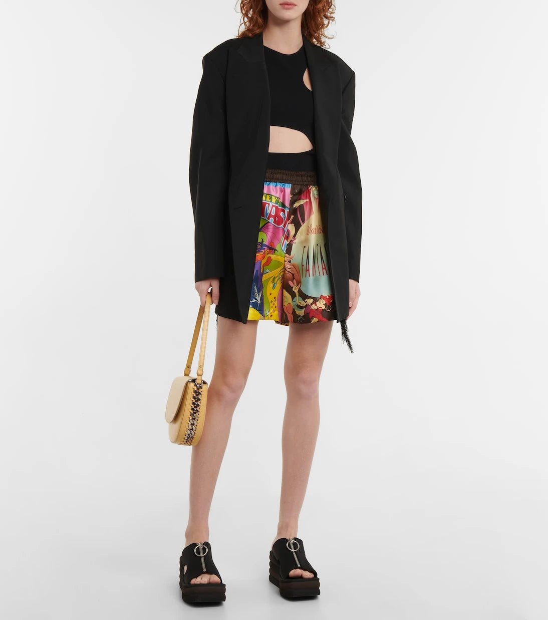 Stella McCartney - x Disney® printed silk twill shorts