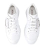 Roger Vivier White Leather Viv Skate Platform Sneakers