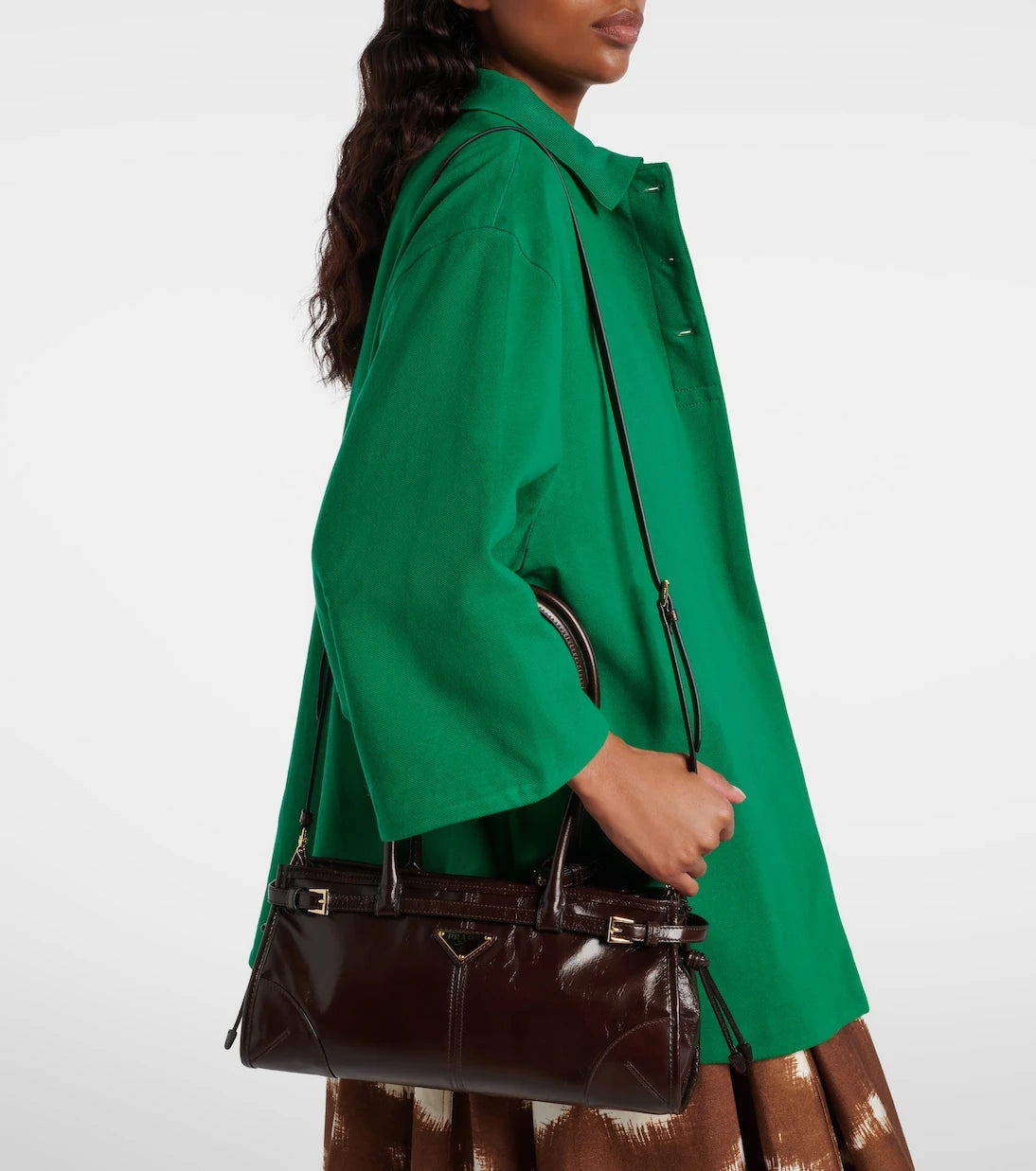 Prada - Prada Bonnie Medium leather shoulder bag