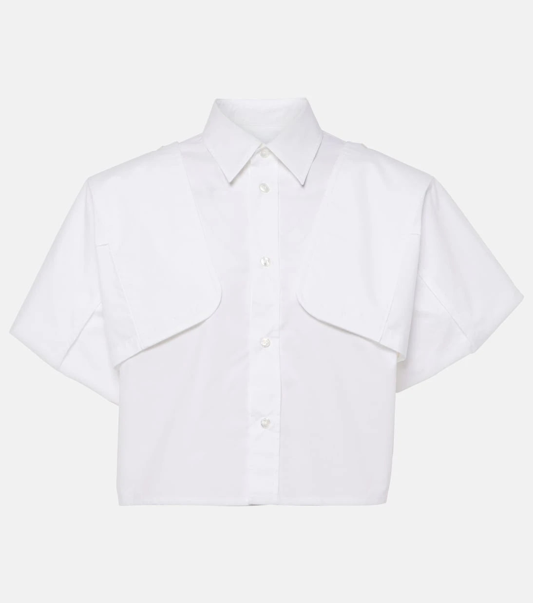 MM6 Maison Margiela - Cotton cropped shirt
