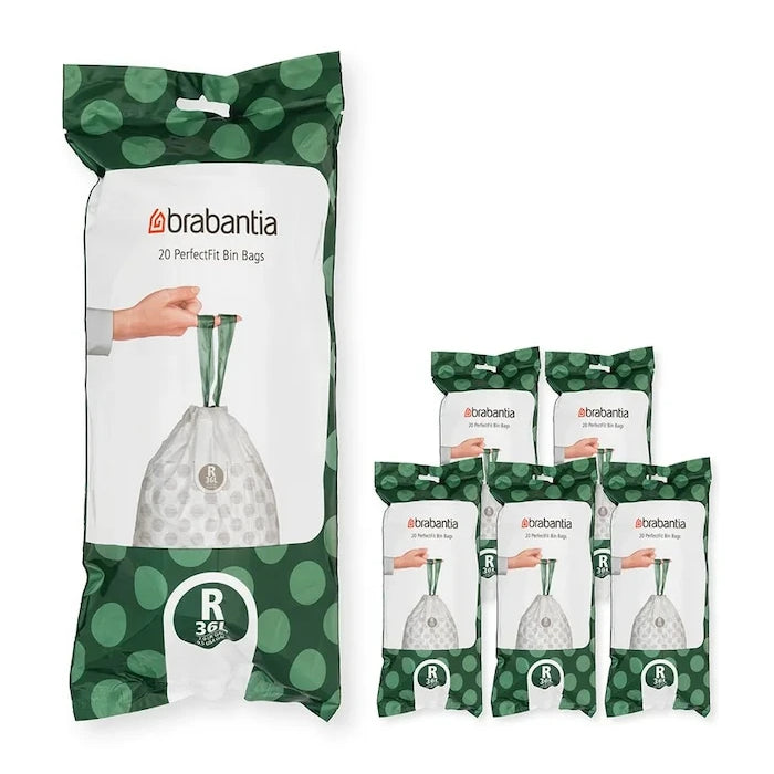 Торби за боклук Brabantia PerfectFit, R, 36 L, 6 x 20 szt.