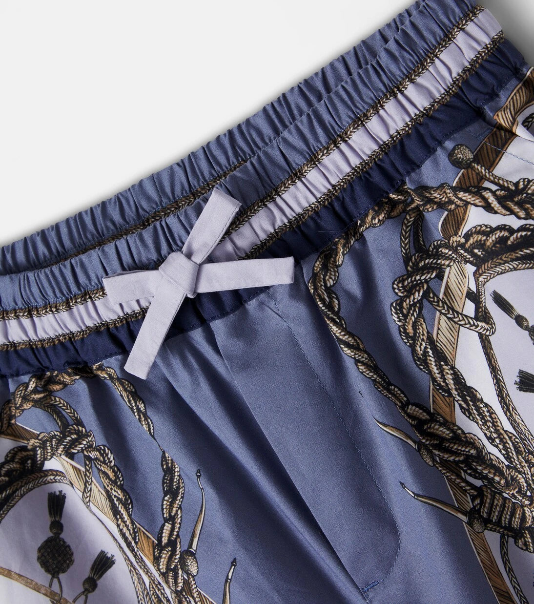 Dolce&Gabbana Kids - Printed cotton poplin Bermuda shorts