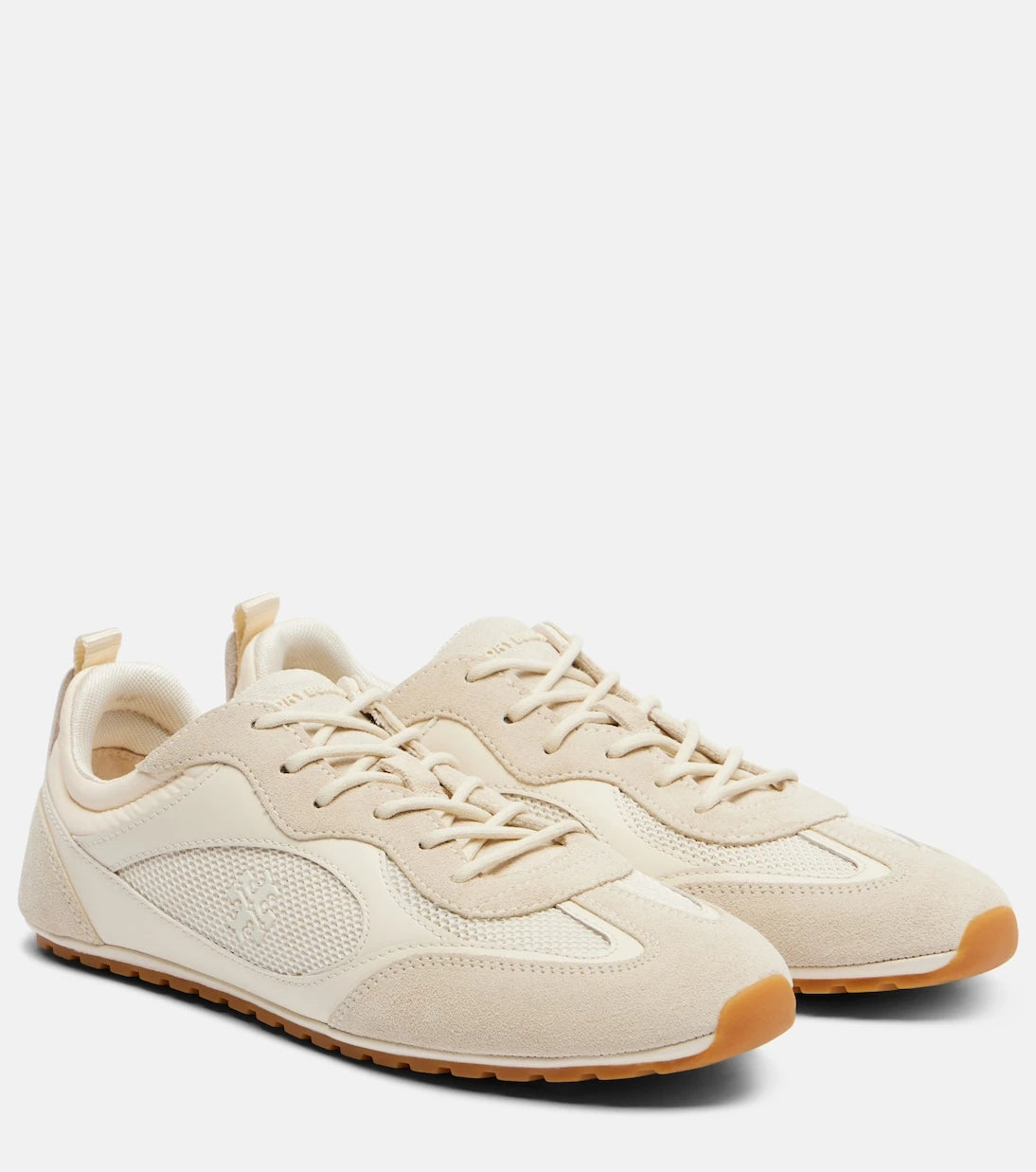 Tory Burch - Field suede and leather-trimmed sneakers