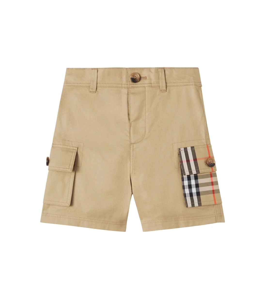 Burberry Kids - Burberry Check cotton twill shorts