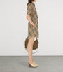 Burberry Beige Cotton Check Mini Shirt Dress