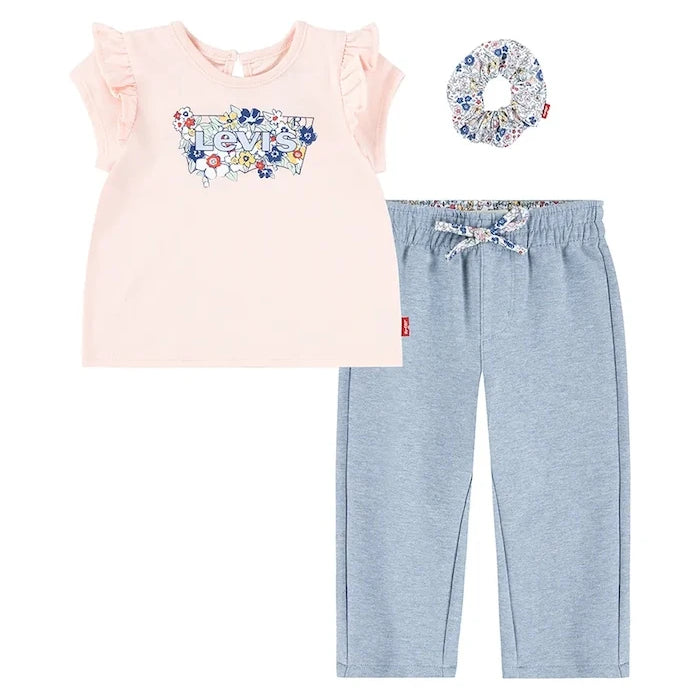 Levi's Bebek RUFFLE SHLDR TOP & PANT SE Takımı