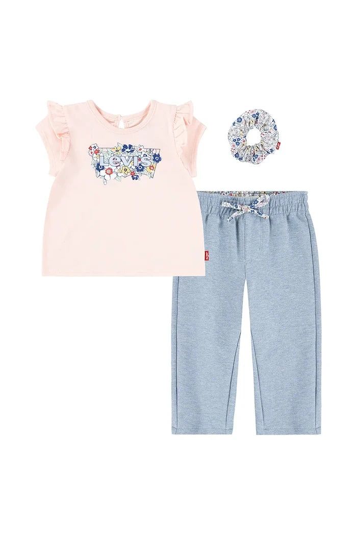 Levi's Bebek RUFFLE SHLDR TOP & PANT SE Takımı