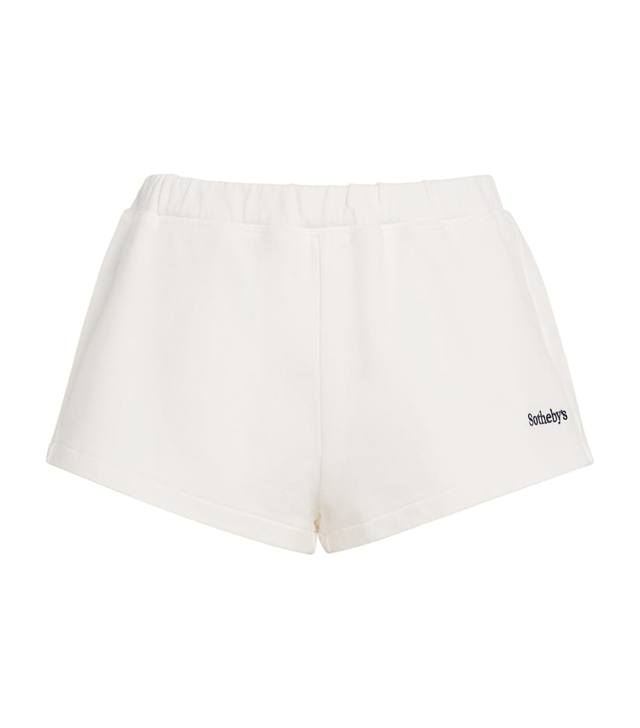 Ivory xSotheby’s Cotton Embroidered Sweatshorts