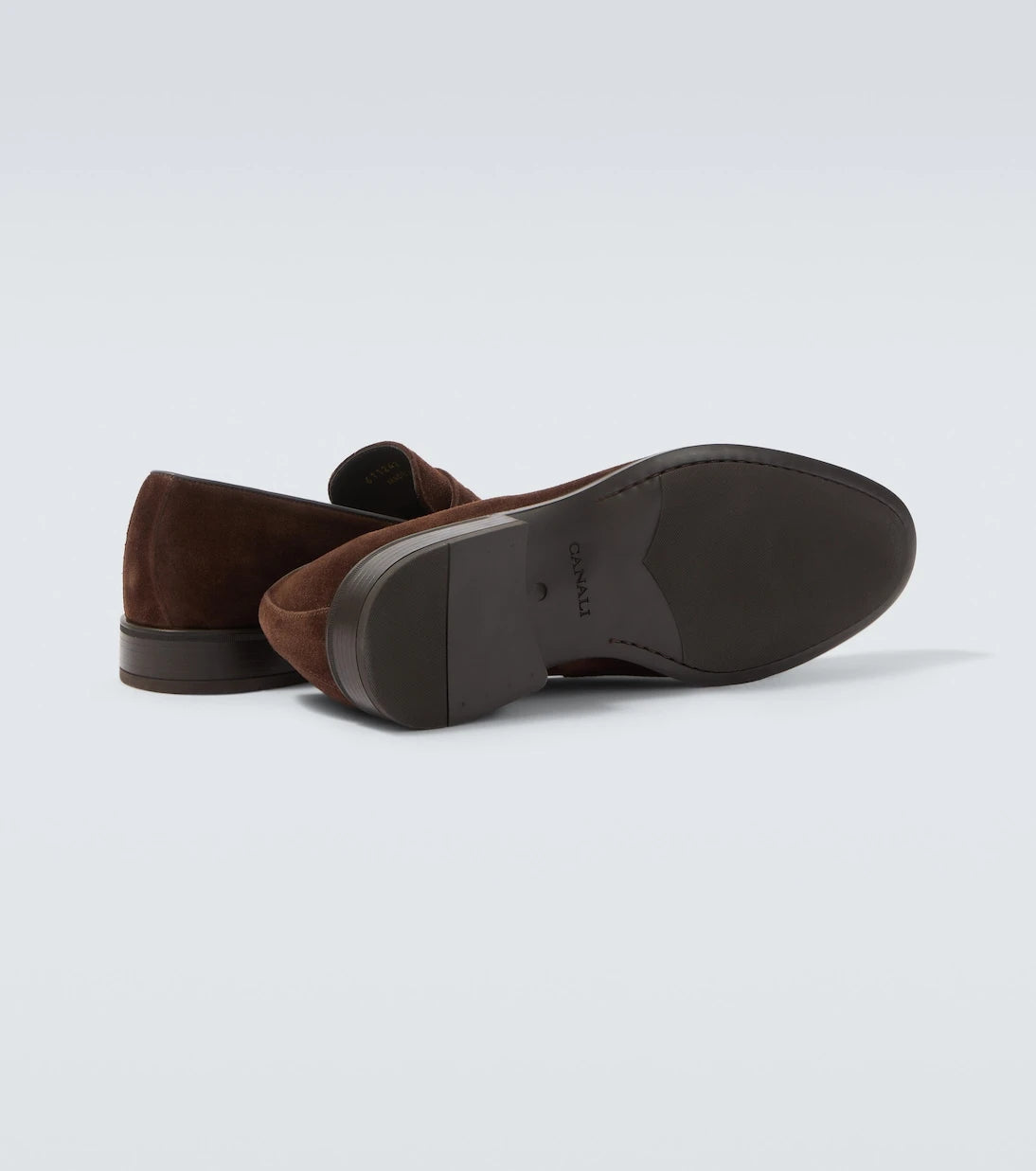 Canali - Suede penny loafers