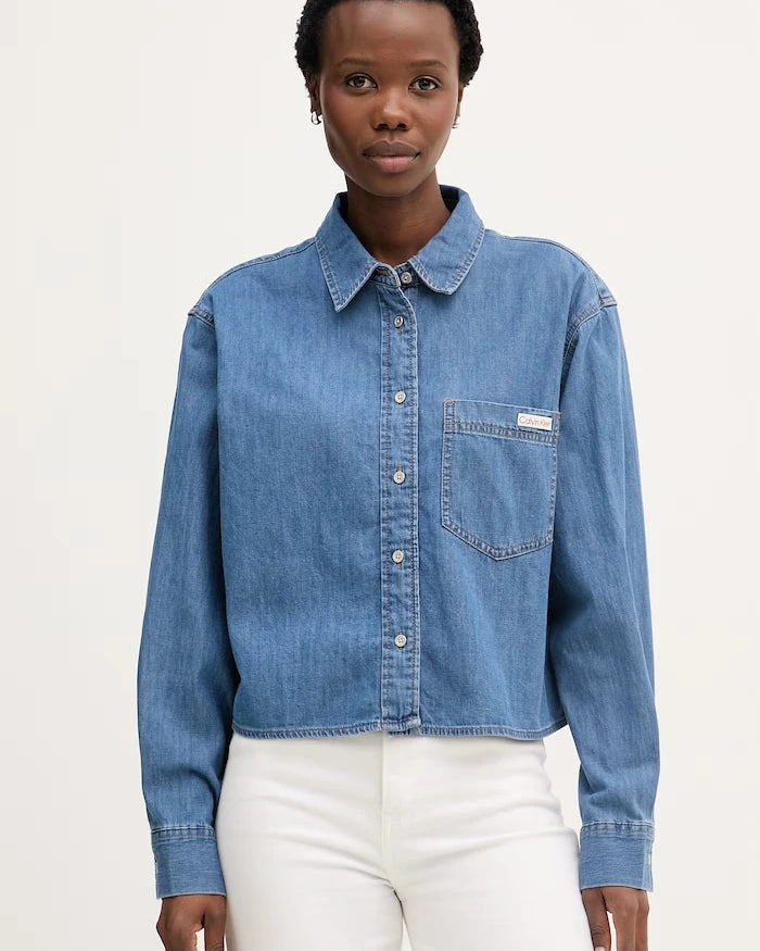 Calvin Klein Jeans kadın denim gömlek