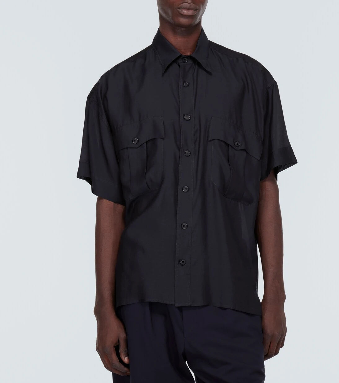 Giorgio Armani - Jersey bowling shirt