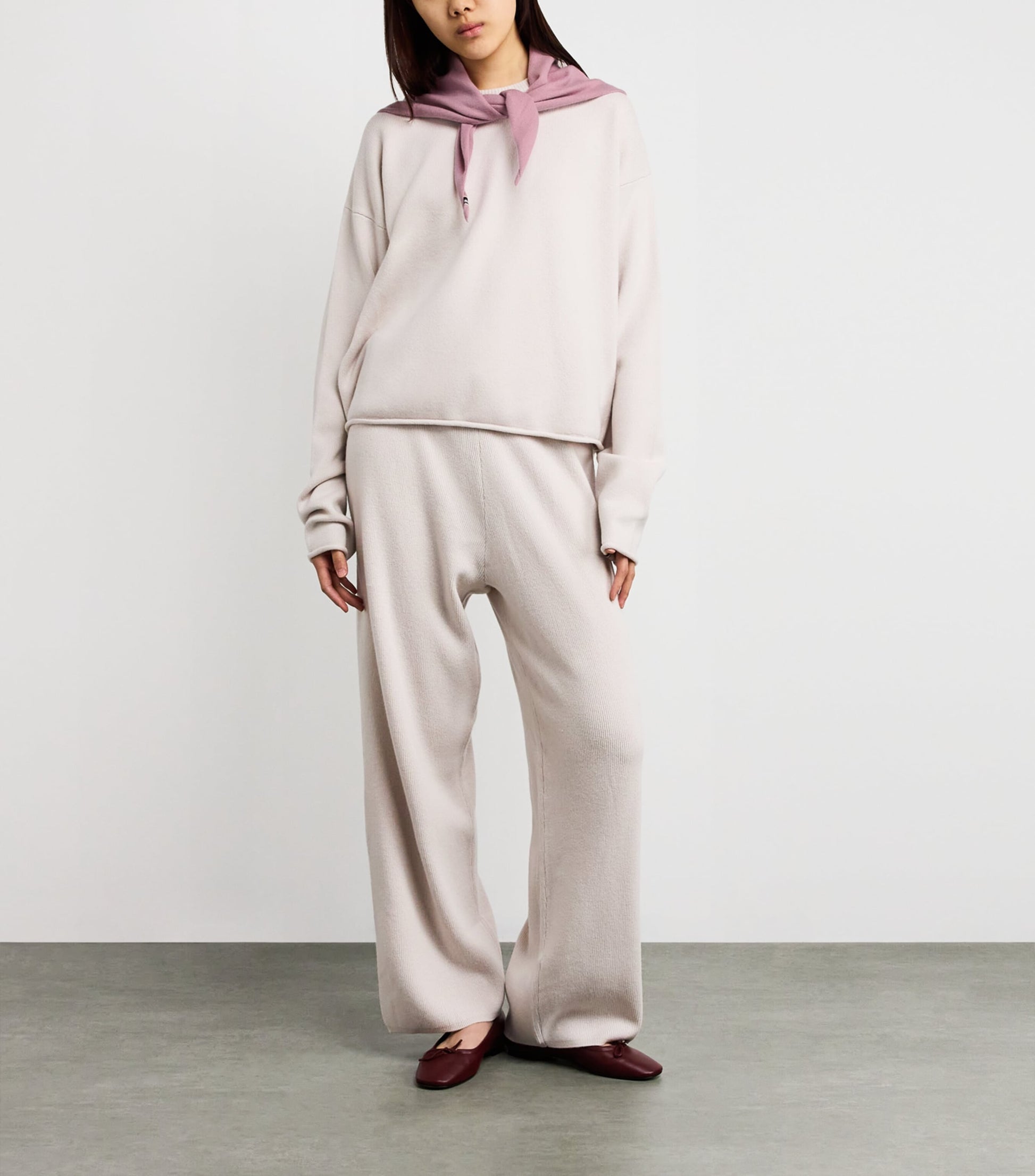 extreme cashmere Pink Cashmere-Blend No.35 Bandana