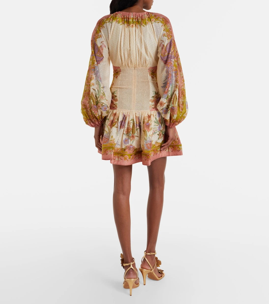 Zimmermann - Indra cotton and silk-blend minidress