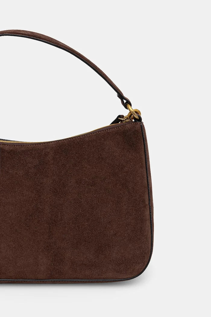Twinset süet kadın hobo çanta