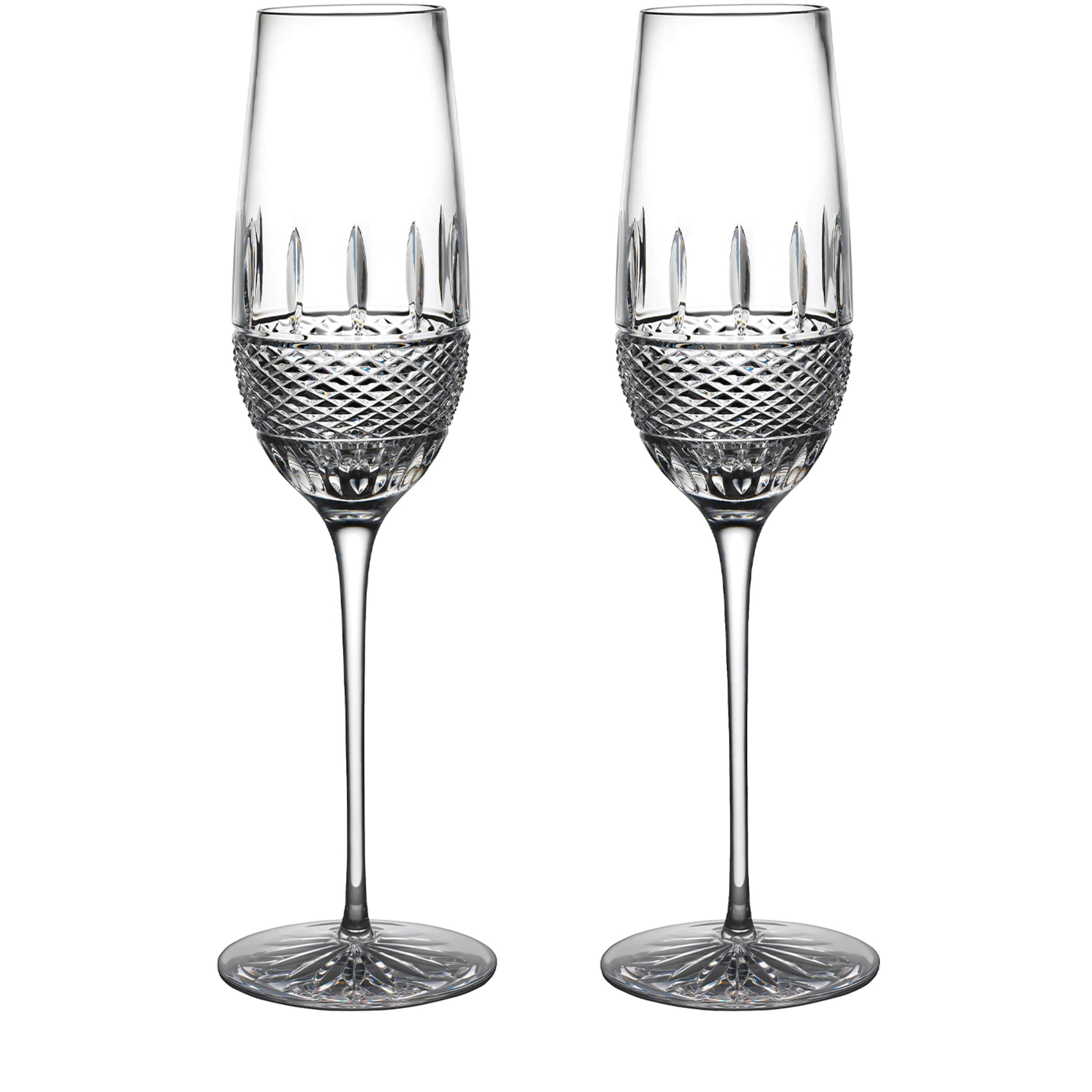 Set of 2 Irish Lace Flutes (325ml)