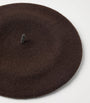 Brunello Cucinelli Brown Wool Monili Beret