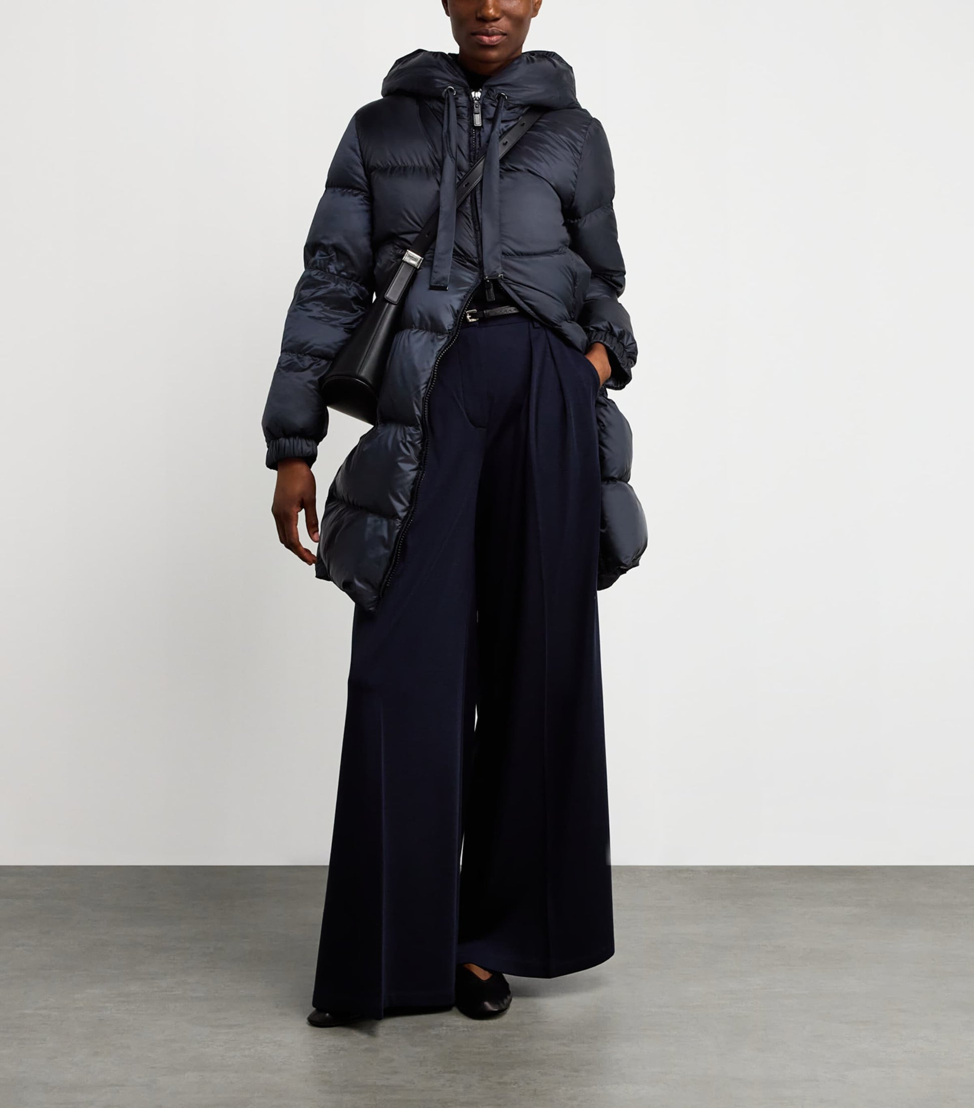 Max Mara Blue The Cube Quilted Parka