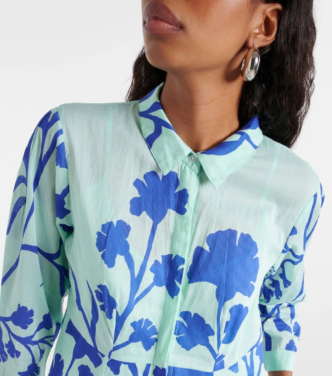 Juliet Dunn - Printed cotton maxi dress