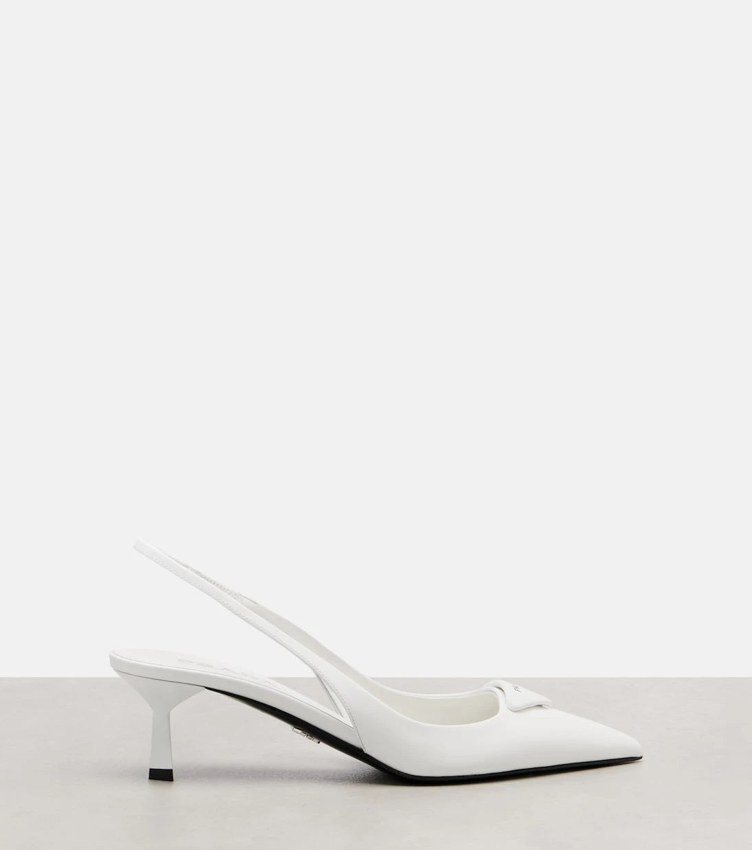 Prada - Leather slingback pumps