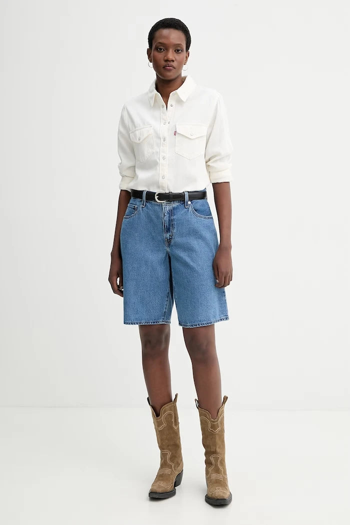 Дънков къс панталон Levi's BAGGY DAD JORT