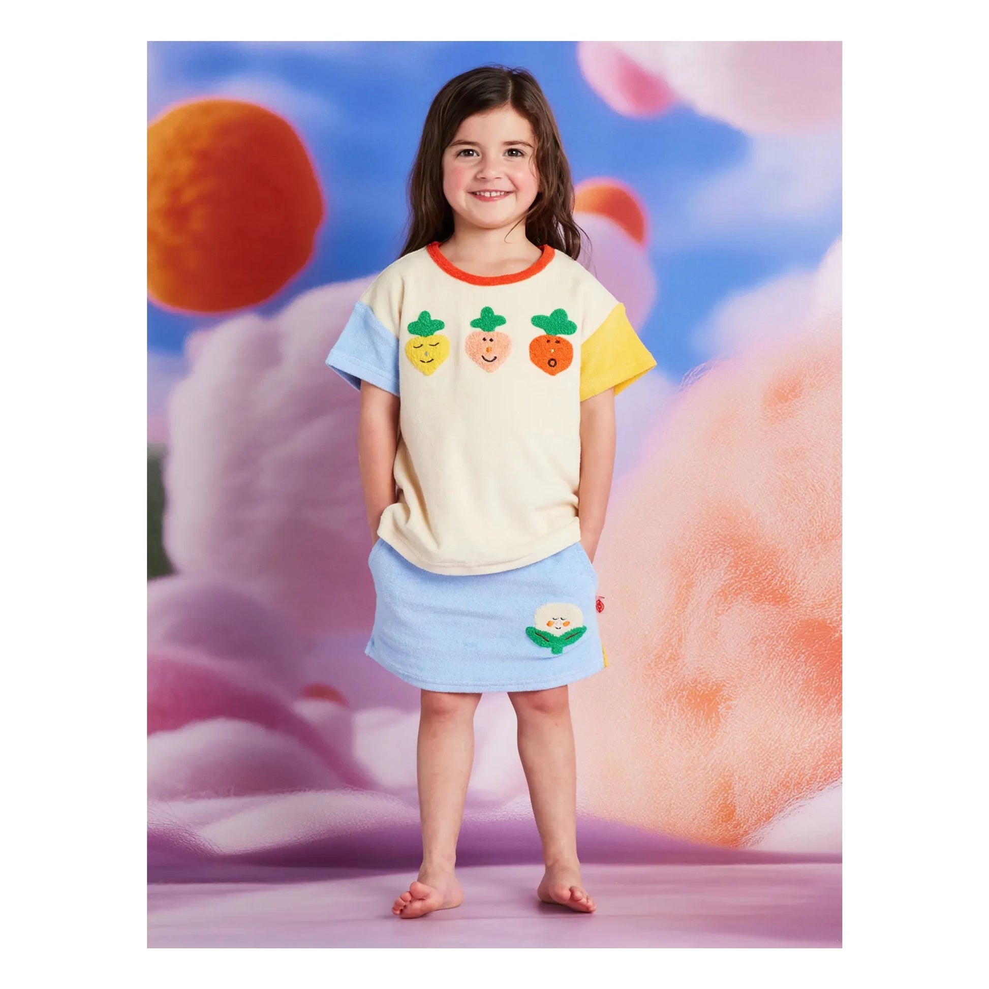 Halcyon Nights - Sponge vegetable T-shirt | Ecru