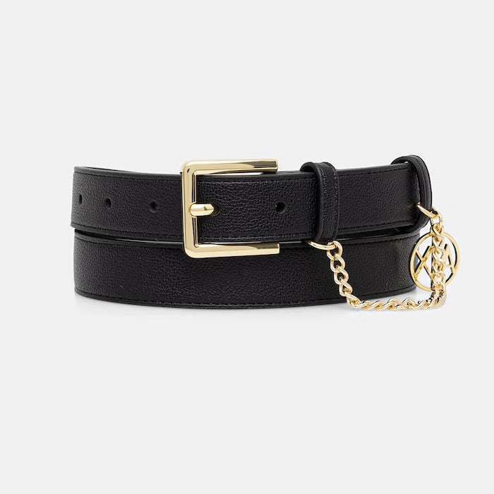 Armani Exchange suni deri kadın kemeri