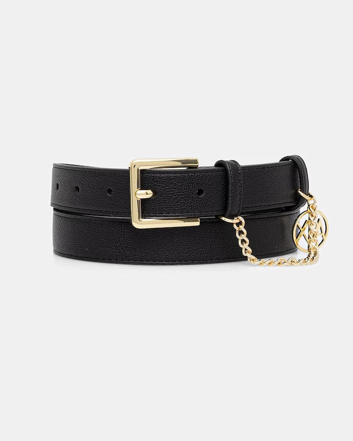 Armani Exchange suni deri kadın kemeri