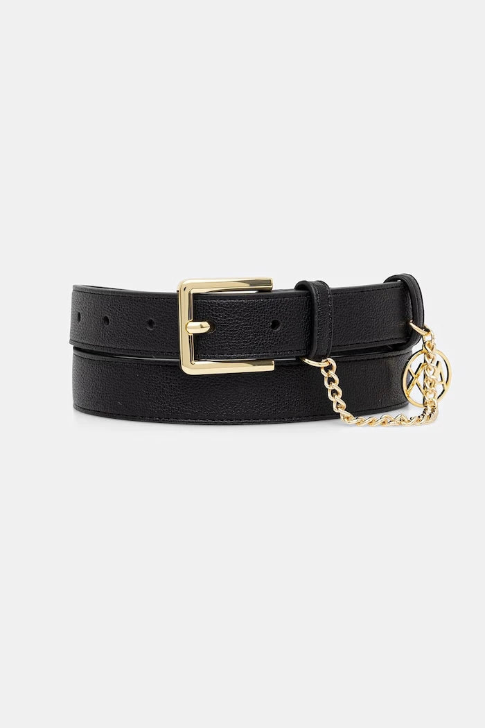 Armani Exchange suni deri kadın kemeri
