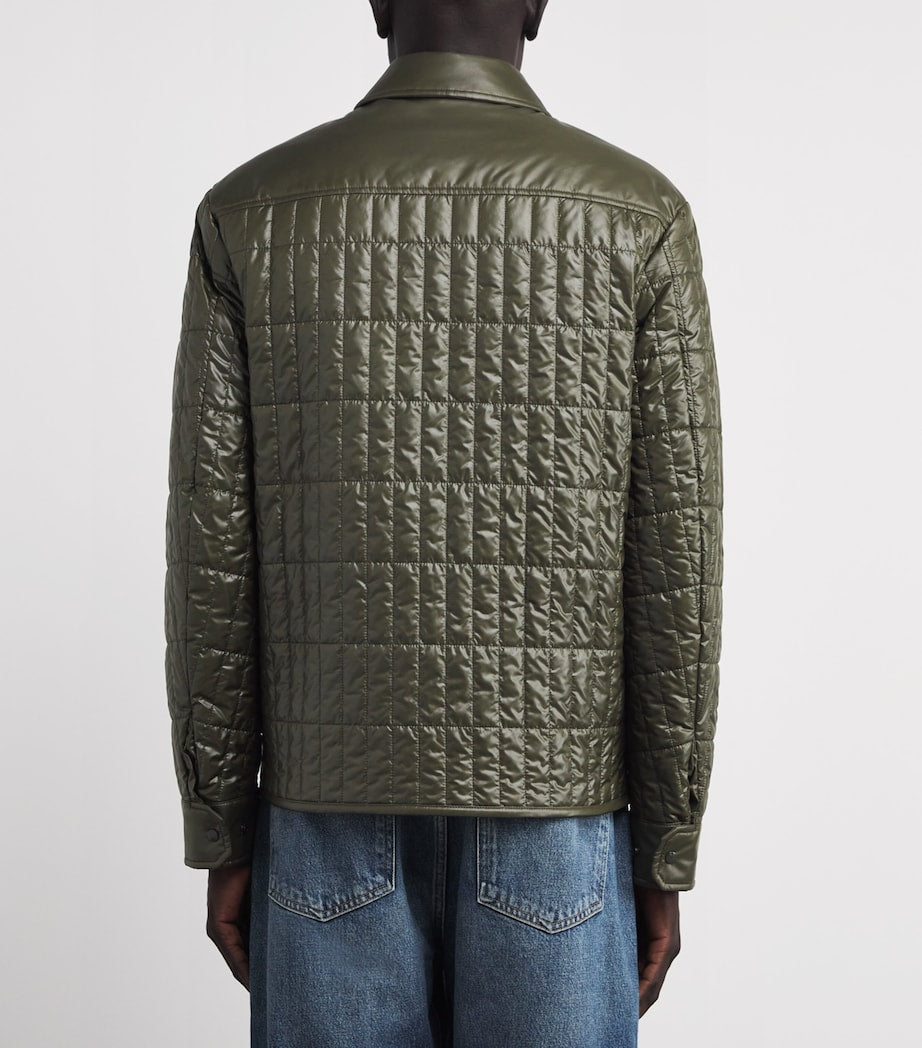 Moncler Green Quilted Madiere Overshirt