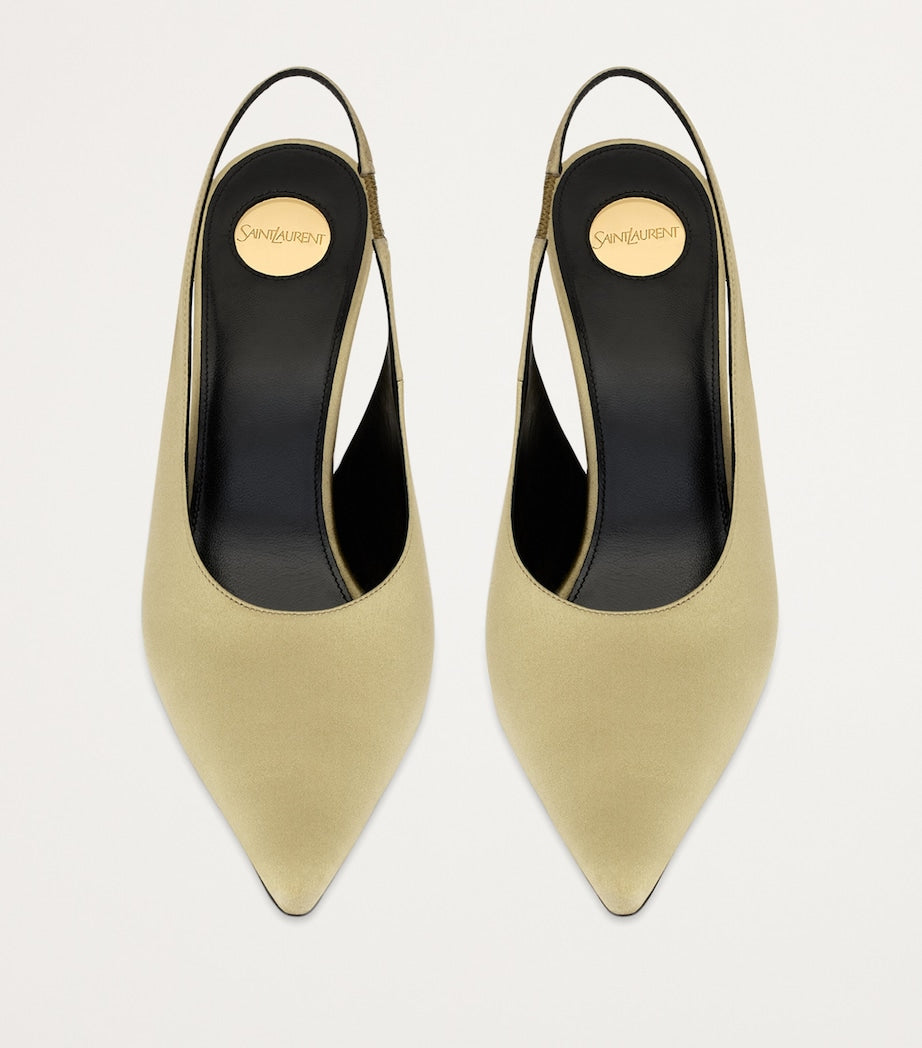 Beige L’entracte Slingback Pumps 110