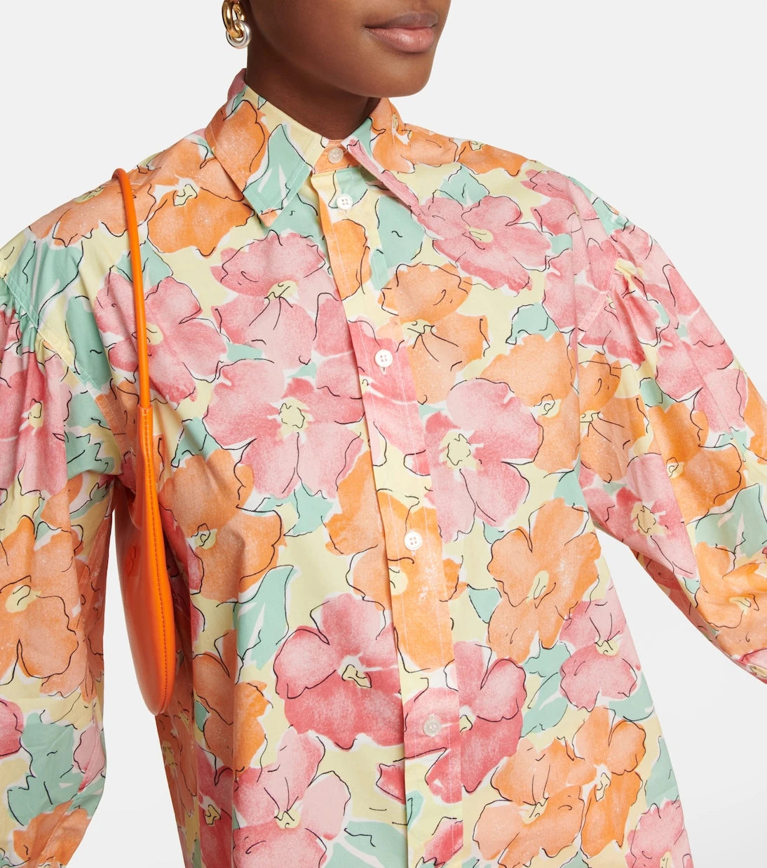Plan C - Floral cotton shirt